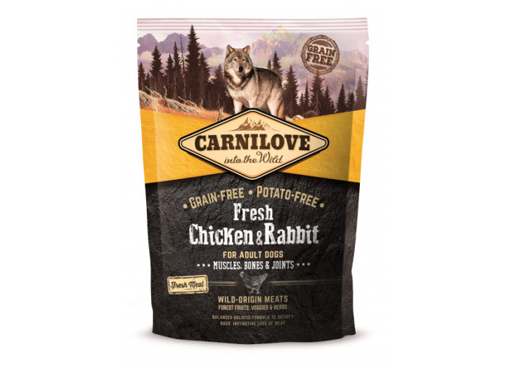 Carnilove Chicken Rabbit для собак з куркою та кроликом 1.5 кг