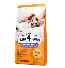 Клуб 4 Лапы Premium Indoor Lamb 4in1 для кошек с ягненком 14 кг фото