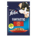 Влажный корм для кошек Felix Fantastic, с говядиной, 26*85 г