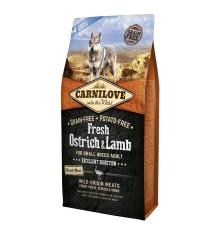 Carnilove Small Breed Ostrich Lamb для собак з м'ясом страуса та ягням 6 кг фото