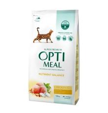 Optimeal Cat Chicken для кошек с мясом курицы 1.5 кг фото