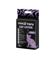 Наповнювач соєвий AnimАll Тофу для котячого туалету з лавандою 6 л/2.6 кг