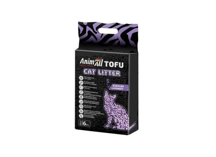 Наполнитель соевый AnimАll Тофу для кошачьего туалета с лавандой 6 л/2.6 кг Наполнитель соевый AnimАll Тофу для кошачьего туалета с лавандой 6 л/2.6 кг