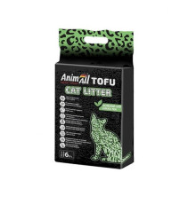 Наповнювач соєвий AnimАll Тофу для котячого туалету зелений чай 6 л/2.6 кг