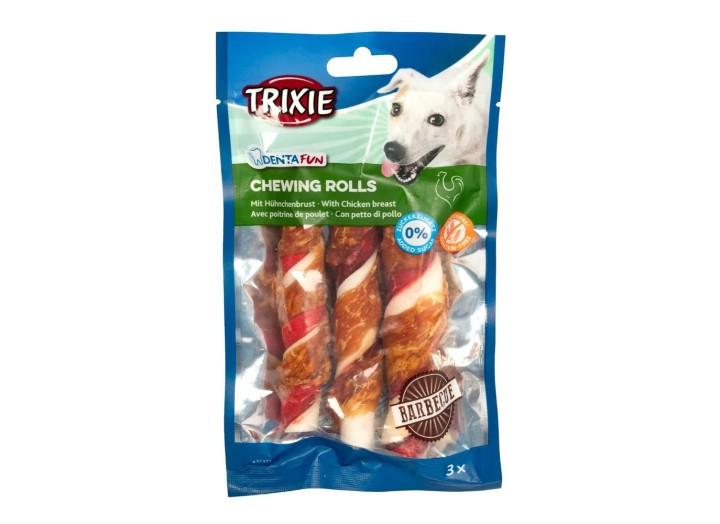 Лакомство для собак Trixie DENTAfun Палочка для чистки зубов, барбекю курица, 12 см, 3 шт., 105 г (31377) Лакомство для собак Trixie DENTAfun Палочка для чистки зубов, барбекю курица, 12 см, 3 шт., 105 г (31377)