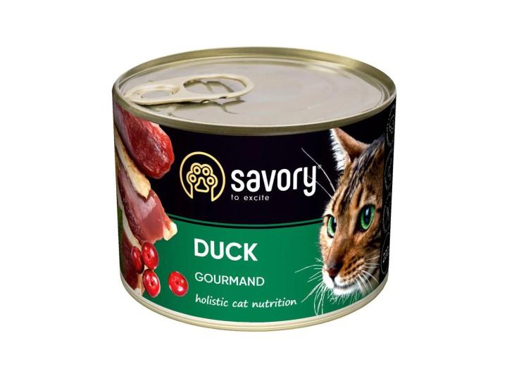 Savory Cat Adult Duck для кошек с уткой 200 г