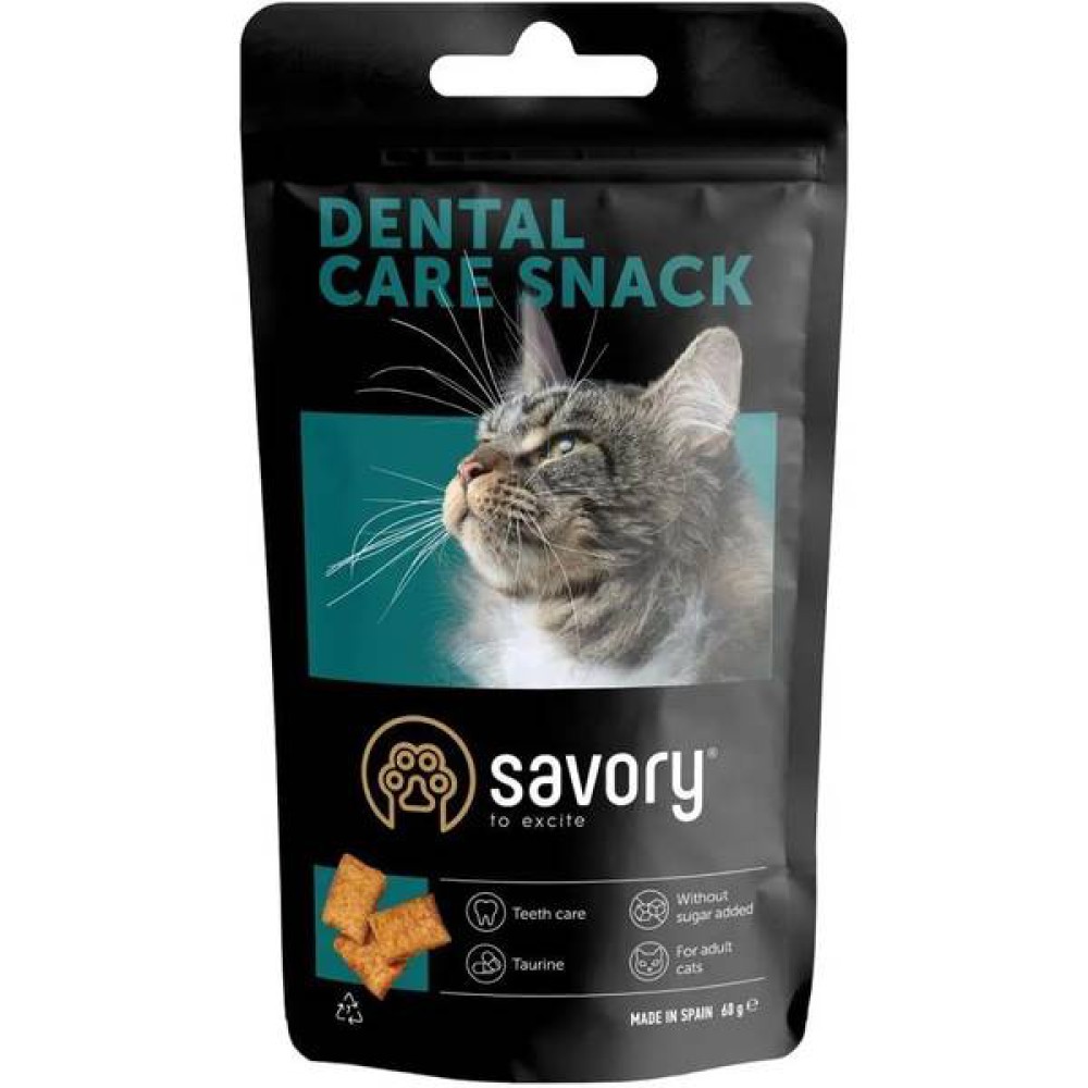 Ласощі для котів Savory Snack Dental Care Здоров'я зубів 60 г (31478)
