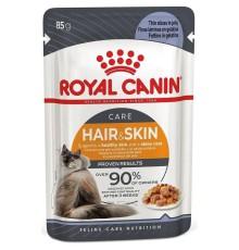 Royal Canin Hair & Skin Care wet in jelly в желе для кошек 12х85 г