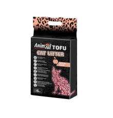 Наповнювач соєвий AnimАll Тофу для котячого туалету з персиком 6 л/2,6 кг