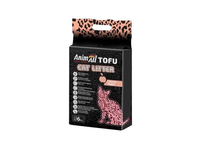 Наполнитель соевый AnimАll Тофу для кошачьего туалета с персиком 6 л /2.6 кг Наполнитель соевый AnimАll Тофу для кошачьего туалета с персиком 6 л /2.6 кг