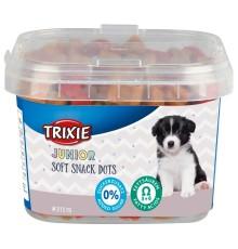 Вітамінізовані ласощі для цуценят Trixie Junior Soft Snacks, з куркою, бараниною та лососем, 140 г (31518)
