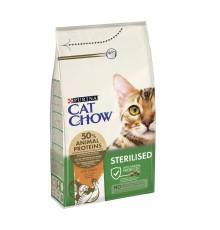 Cat Chow Sterilised Turkey для стерилизованных кошек с индейкой 1.5 кг фото