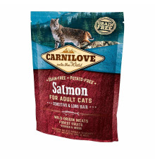 Carnilove Salmon Sensitive Long Hair для кішок з лососем 400 г