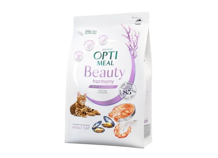 Optimeal Cat Beauty Harmony Calming мягкий успокаивающий эффект для кошек из морепродуктов 4 кг Optimeal Cat Beauty Harmony Calming мягкий успокаивающий эффект для кошек из морепродуктов 4 кг