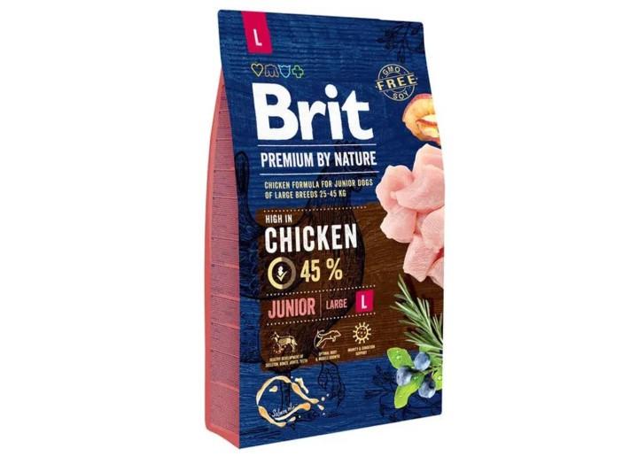 Brit Premium Junior Large L для щенков крупных пород с курицей 3 кг Brit Premium Junior Large L для щенков крупных пород с курицей 3 кг