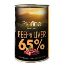 Влажный корм Profine Beef and Liver для собак с говядиной и говяжьей печенью 400 г фото