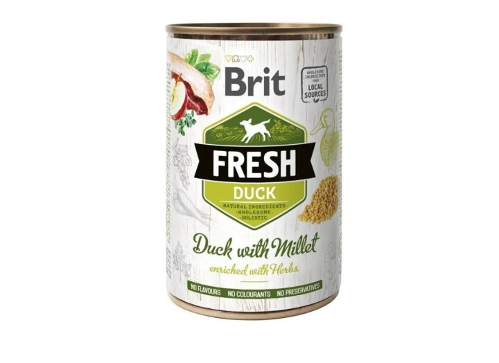 Brit Fresh Duck Millet с уткой и пшеном 400 г