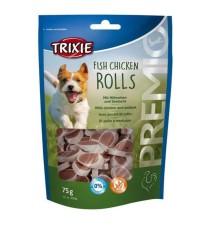 Лакомство для собак Trixie Premio Chicken and Pollock Rolls, с курицей и лососем 75 г (31535)