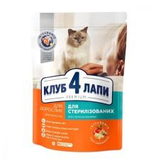 Клуб 4 Лапы Premium Sterilised для стерилизованных кошек с курицей 24х80 г фото