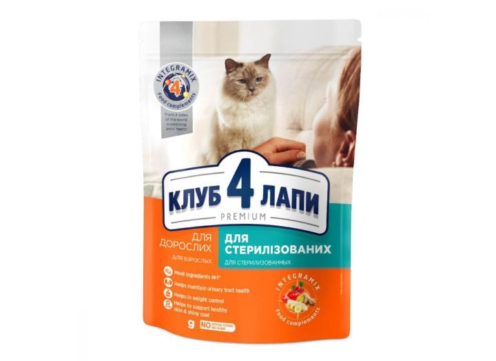 Клуб 4 Лапы Premium Sterilised для стерилизованных кошек с курицей 24х80 г Клуб 4 Лапы Premium Sterilised для стерилизованных кошек с курицей 24х80 г
