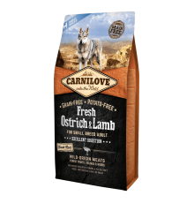 Carnilove Small Breed Ostrich Lamb для собак з ягнятком 6 кг
