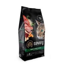 Savory Fresh Turkey & Duck для кошек с индейкой и уткой 400 г фото