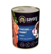 Savory Dog All breeds Puppy Rabbit Chicken для щенков с курицей и кроликом 400 г фото