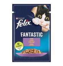 Влажный корм для кошек Felix Fantastic Lamb с ягненком 26*85 г