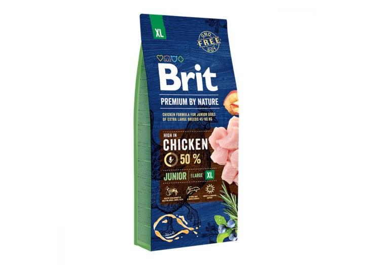 Brit Premium Junior XL для щенков крупных и гигантских пород c курицей 15 кг Brit Premium Junior XL для щенков крупных и гигантских пород c курицей 15 кг